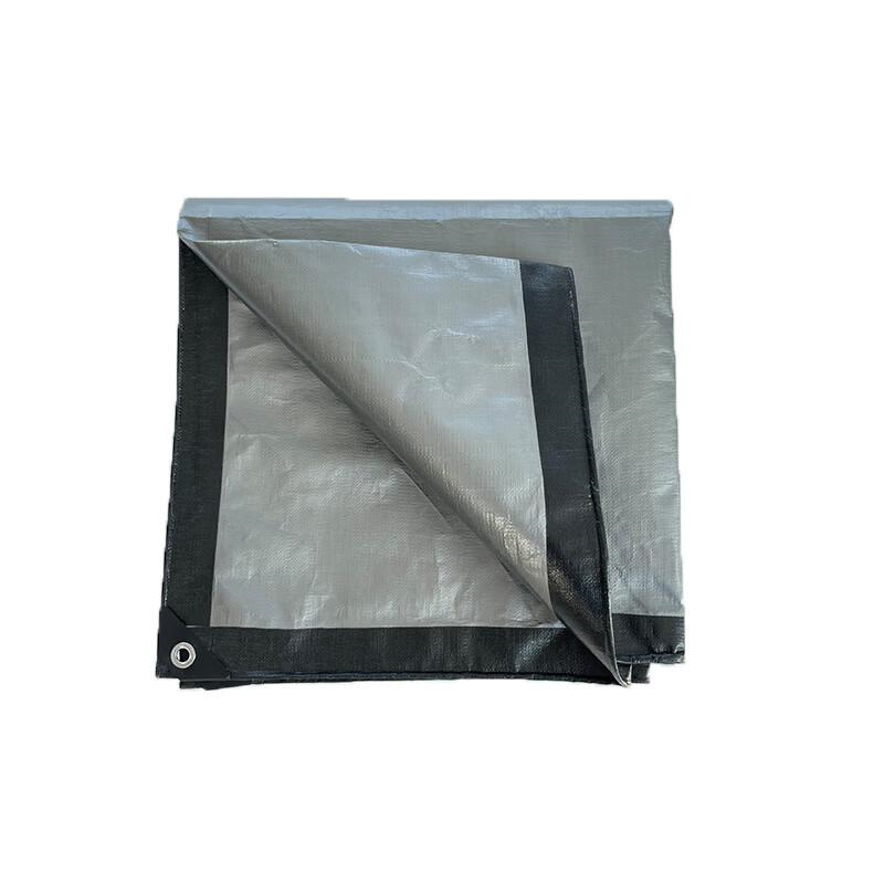 柒亦辰 QYC-3154 全新料黑银220克加厚防雨布防水防晒遮阳棚布 0.3mm 3x3米  2张起订按（张）销售