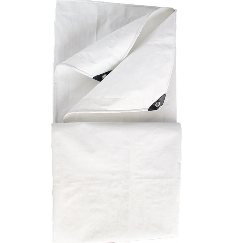 柒亦辰 QYC-3192 140克双白塑料PE篷布防雨布防水防晒防尘遮阳篷布 0.18mm厚 3x5米  3张起订按张销售