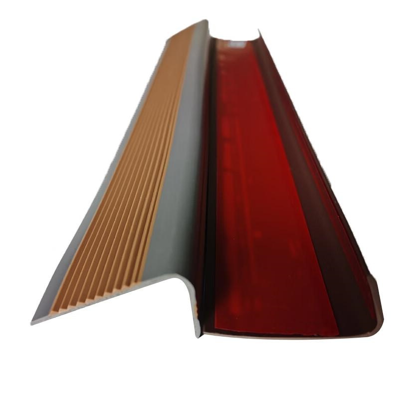 柒亦辰 QYC-3572 防滑条学校楼梯台阶L型防滑条贴 2米贴胶浅棕灰  8条起订按（条）销售