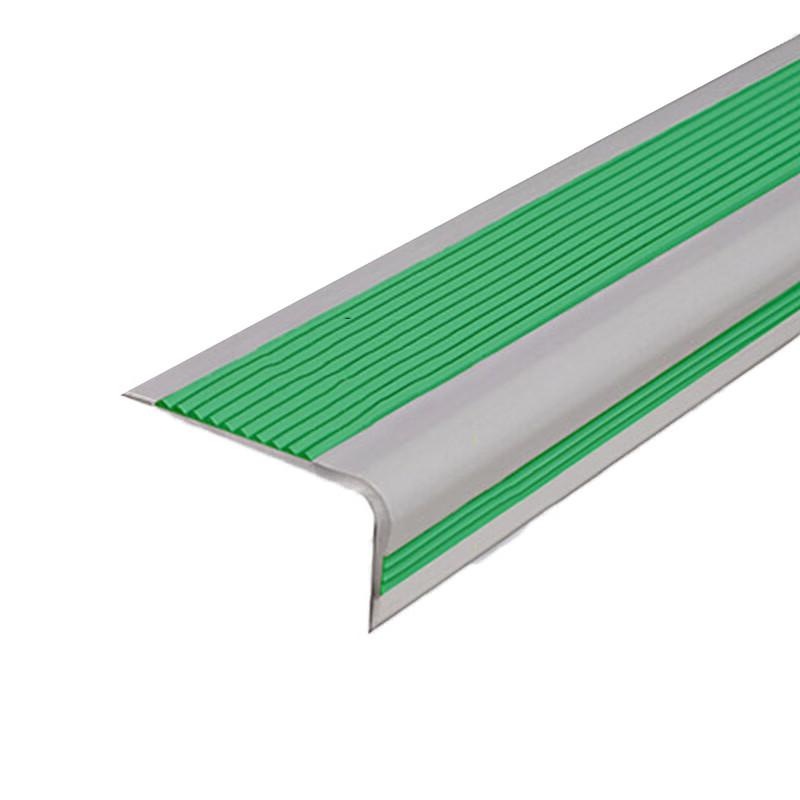 柒亦辰 QYC-3584 防滑条学校楼梯台阶L型防滑条贴 5米贴胶墨绿灰  7条起订按（条）销售