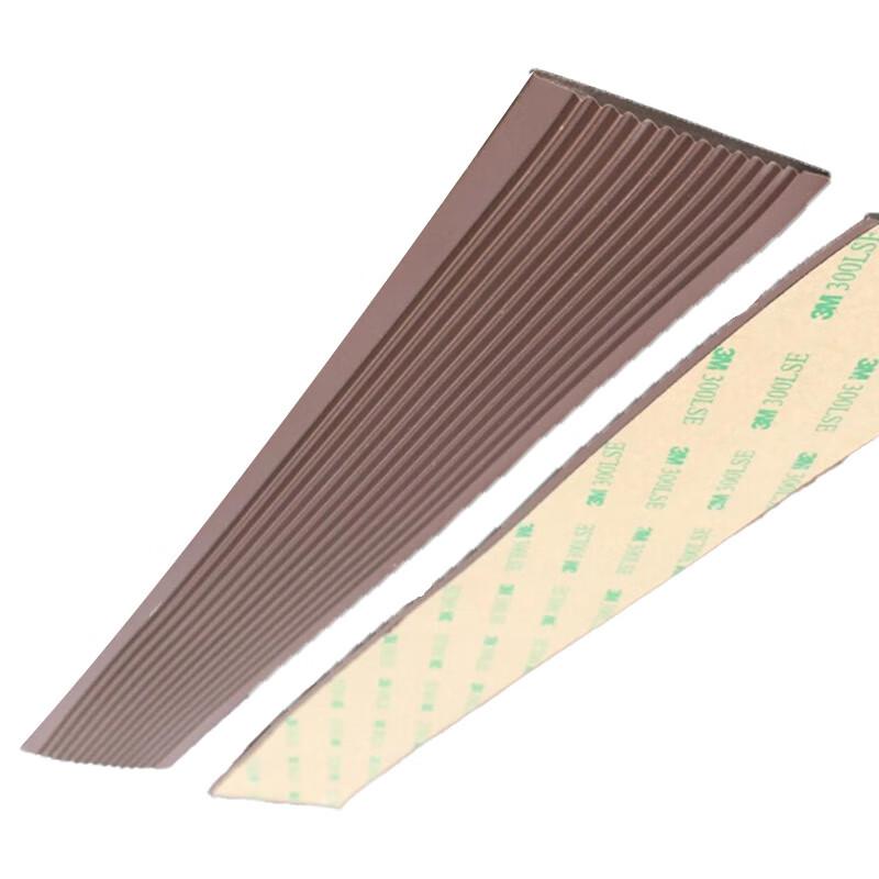 柒亦辰 QYC-3597 PVC软质塑料楼梯防滑条台阶止滑条 5cm*3.5mm 咖啡色  12条起订按（条）销售