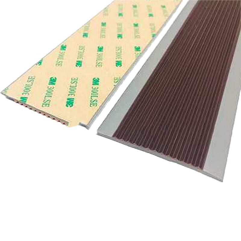 柒亦辰 QYC-3603 PVC软质塑料楼梯防滑条台阶止滑条 6cm*3mm 咖啡色灰  10条起订按（条）销售