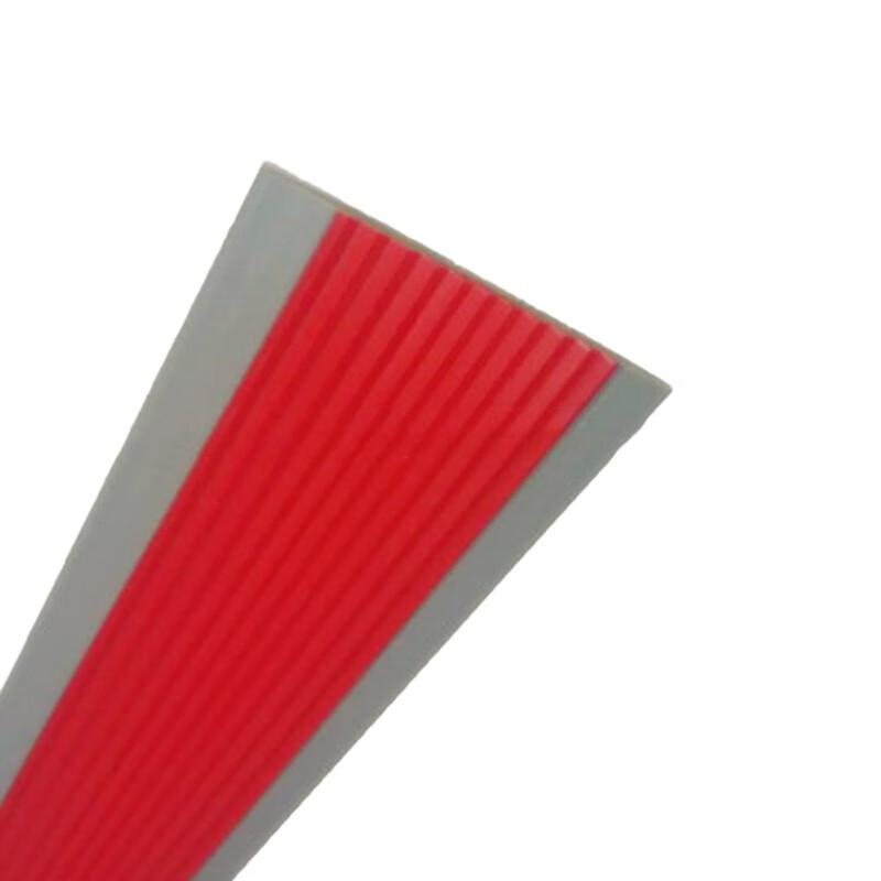 柒亦辰 QYC-3606 PVC软质塑料楼梯防滑条台阶止滑条 6cm*3mm红色灰  10条起订按（条）销售