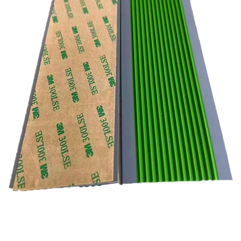柒亦辰 QYC-3609 PVC软质塑料楼梯防滑条台阶止滑条 6cm*3mm 绿灰  10条起订按（条）销售