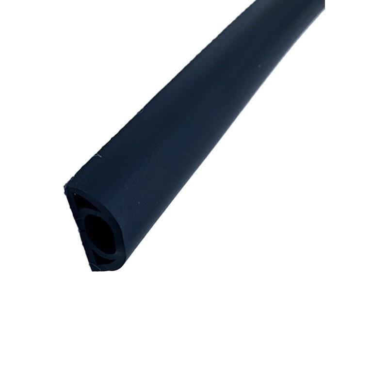 柒亦辰 QYC-3617 自粘式PVC软质地面走线槽电线理线槽 D25黑色  9米起订按（米）销售