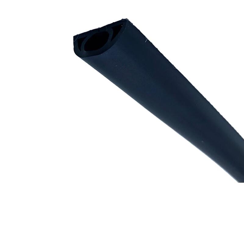 柒亦辰 QYC-3617 自粘式PVC软质地面走线槽电线理线槽 D25黑色  9米起订按（米）销售