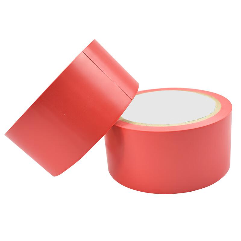 伏兴 C1034 警示胶带 地面划线胶带斑马线胶带 红色 60mm*18y 10卷按（组）销售
