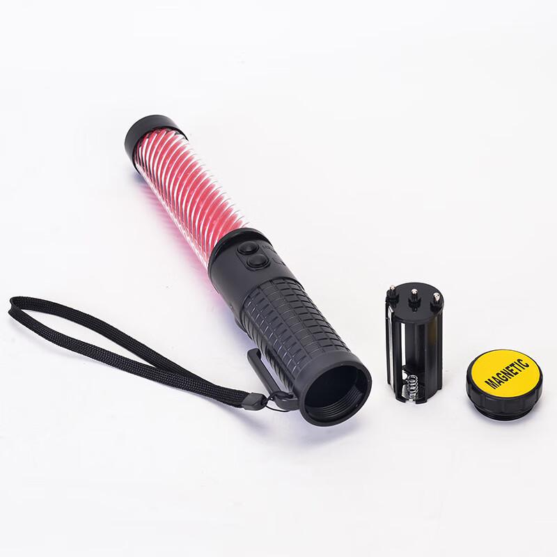 伏兴 C1363 多功能交通指挥棒 带蜂鸣器LED警示棒疏散荧光棒发光棒 30cm红蓝色充电款按（个）销售