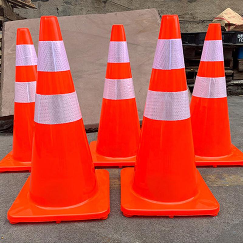 伏兴 C1376 路锥橡胶圆锥 雪糕筒反光锥警示路障 50cmEVA圆锥2斤无提环按（个）销售