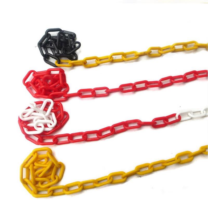 伏兴 C1387 警示链条 塑料链条路锥链条隔离链条 红白警示链条6mm 3米/包 3包起订按（包）销售
