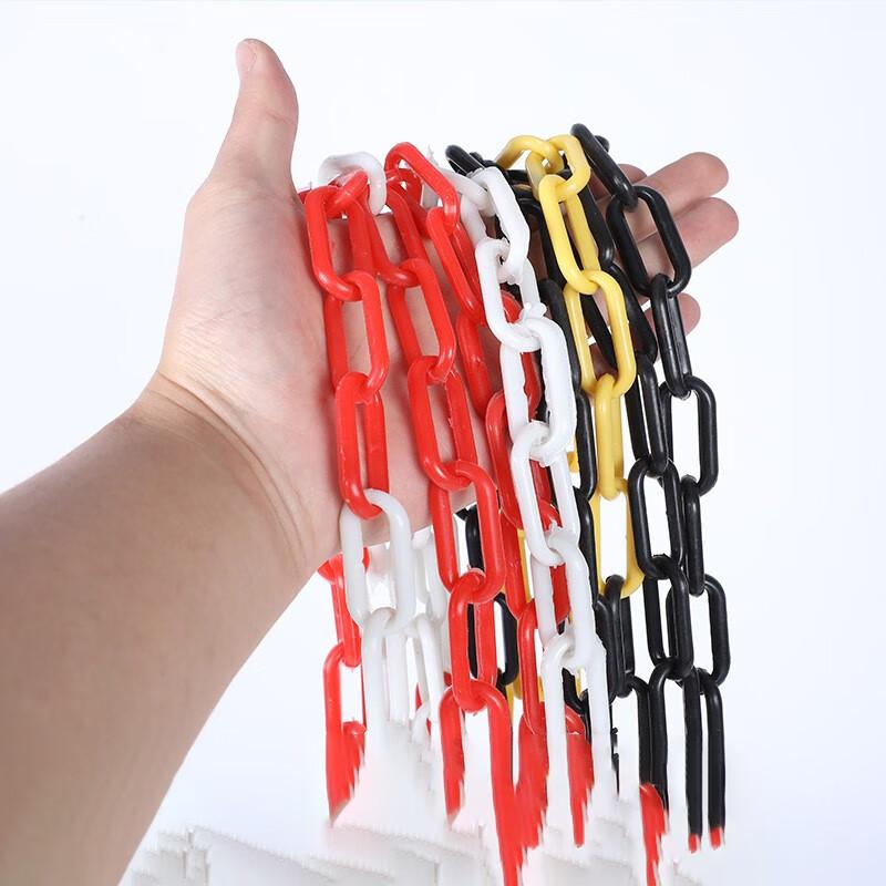 伏兴 C1387 警示链条 塑料链条路锥链条隔离链条 红白警示链条6mm 3米/包 3包起订按（包）销售