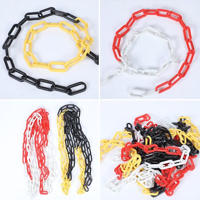 伏兴 C1387 警示链条 塑料链条路锥链条隔离链条 红白警示链条6mm 3米/包 3包起订按（包）销售