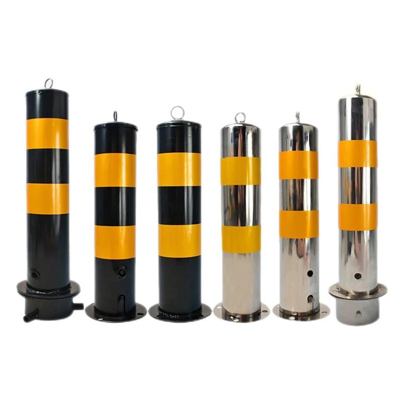 伏兴 C1397 钢管警示柱隔离柱防撞铁立柱 反光路桩分道隔离安全桩 60cm活动款管径76mm壁厚1.2mm按（根）销售