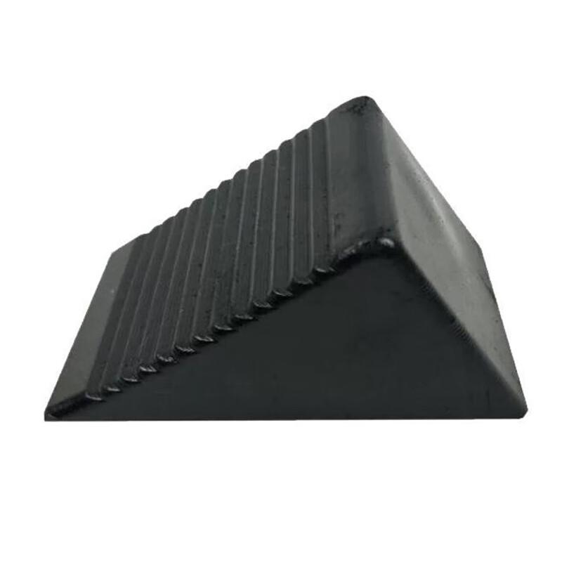 伏兴 C1449 橡胶止退器 阻车器斜坡阻退器车轮定位器挡车器 [适用非机动车-0.5kg]12.5*7.5*6cm 3个起订按个销售