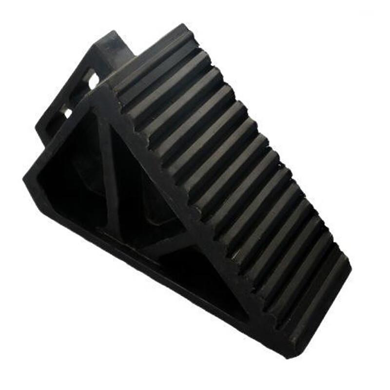 伏兴 C1455 橡胶止退器 阻车器斜坡阻退器车轮定位器挡车器 [适用2吨内汽车-3.5kg]26*11.5*18cm按（个）销售