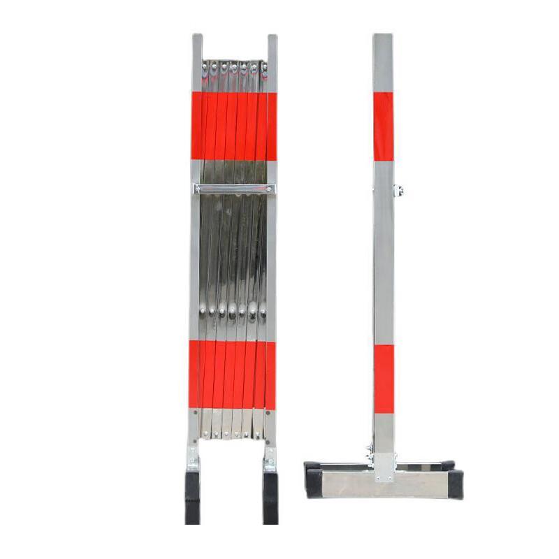 伏兴 C1538 不锈钢伸缩围栏 安全防护栏隔离围栏可移动折叠护栏 1.2*4米加厚款不锈钢按（套）销售