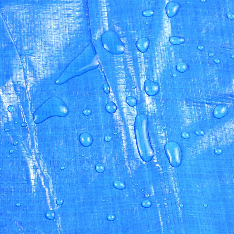 伏兴 C1742 篷布防雨布 塑料防水布遮雨遮阳pe蓬布 蓝橘色 6米*12米按张销售