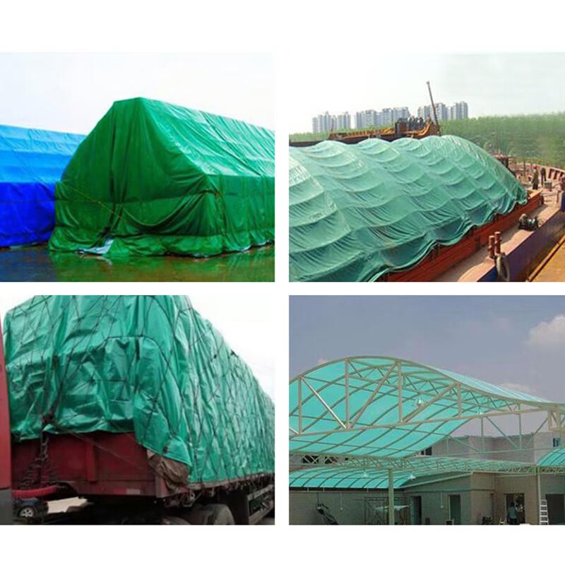 伏兴 C1770 篷布防雨布 塑料防水布遮雨遮阳pe蓬布 双绿色 4米*8米按张销售