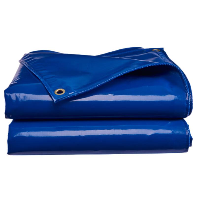 伏兴 C1807 PVC刀刮布 加厚油布防雨布防晒遮阳布耐磨蓬布 蓝色 3米*6米按张销售