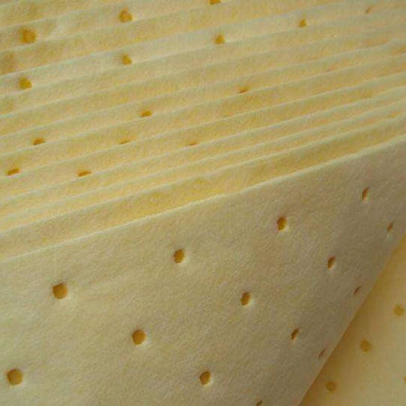 伏兴 C1966 吸液棉吸油棉 片状吸附棉化学品吸液耐酸碱吸液棉 黄色聚丙烯40*50cm*3mm(100片/箱)按（箱）销售