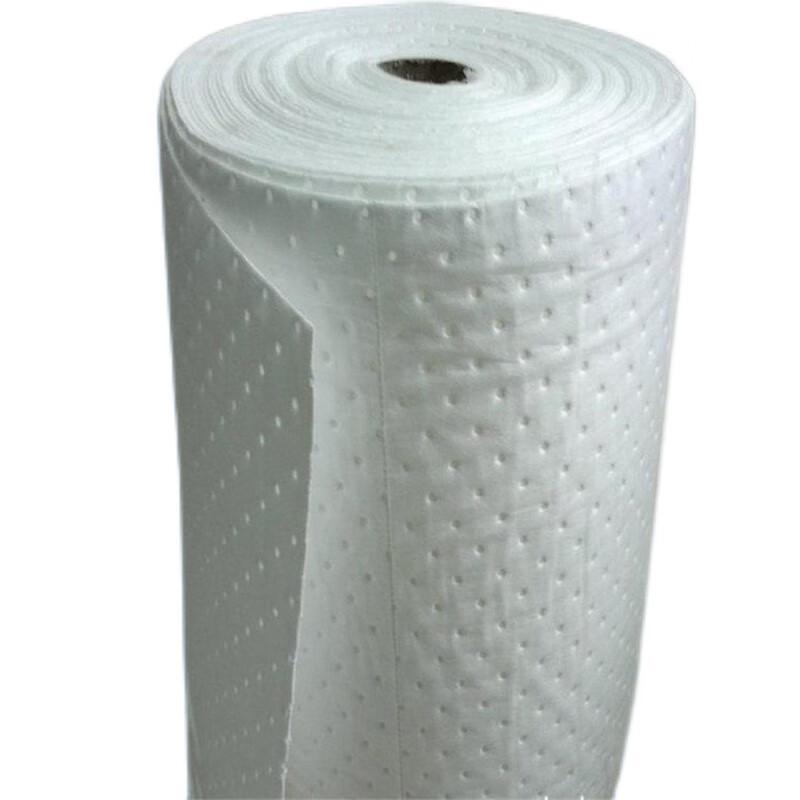 伏兴 C1974 吸油棉卷材 复合吸油毡PP吸油卷吸附毡油毡垫吸污垫吸油棉片 宽1米*30米*厚4mm按（条）销售