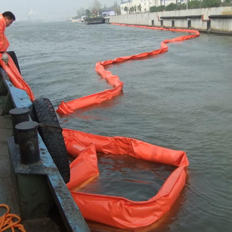 伏兴 C1984 水面PVC围油栏 固体浮子式围油栏 PVC围油拖栏 一节20米 WGV900按（节）销售