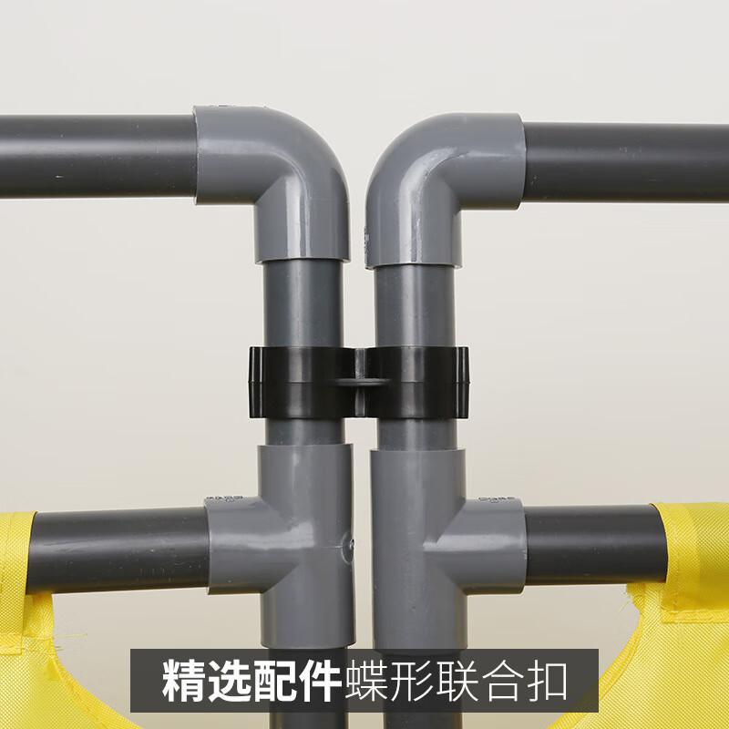 伏兴 C1514 布艺围挡施工围挡 伸缩三折叠维修护栏施工安全警示牌隔离围栏 三折叠布艺围挡-荧光绿 文字可订按（套）销售