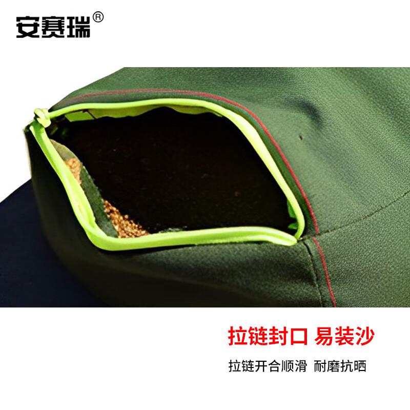 安赛瑞 1G00558 防汛沙袋空袋 抗洪帆布方形袋 单开口拉链 40x25x10cm 2个起订按个销售