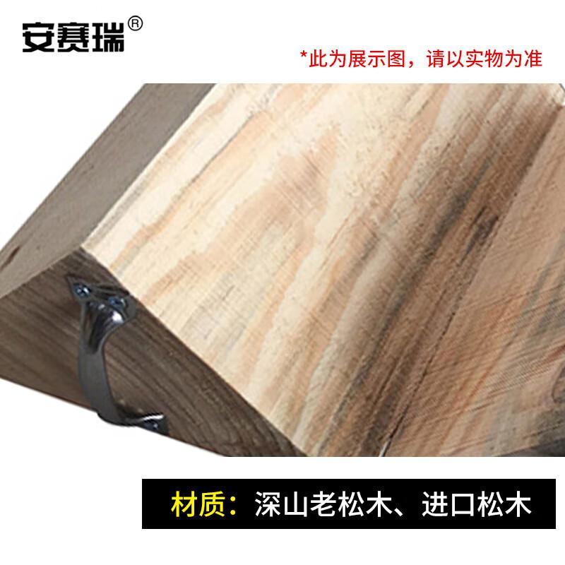 安赛瑞 1D00146 三角木止退器 轮胎定位器 木头阻车器 适用小型车 20x12x12cm按块销售