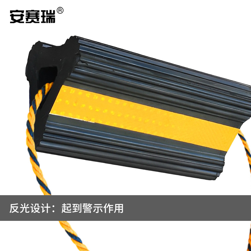 安赛瑞 1D00151 止退器 挡车器 橡胶便携式可移动止滑器 飞机型30 300x140x125mm按块销售