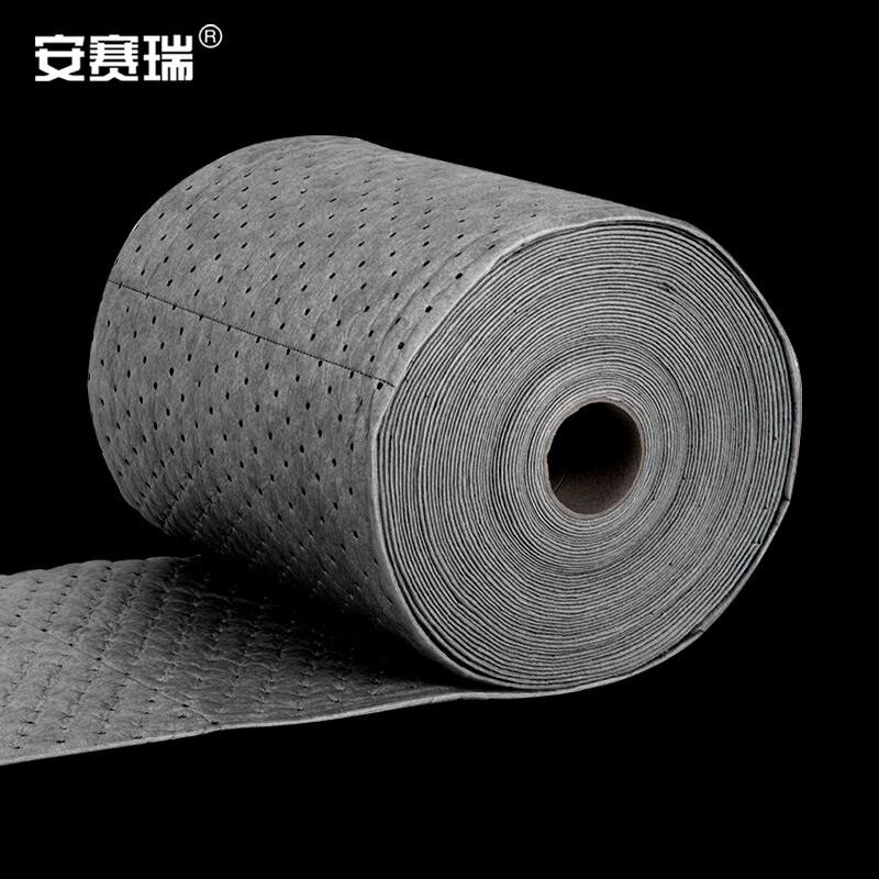 安赛瑞 7H00066 吸油棉 压点式片状 40cm*50m*2mm 灰色按（箱）销售