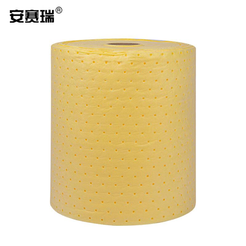 安赛瑞 7H00067 吸油棉 压点式片状 40cm*50m*2mm 黄色按（箱）销售