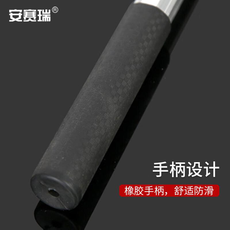 安赛瑞 7A00591 抄网 铝合金可伸缩抄网 超市水产养殖网兜 1.9米带铝合金网头 网头直径36cm 黑色按（个）销售