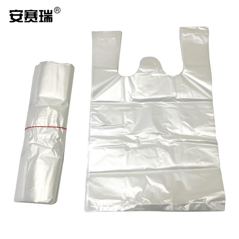 安赛瑞 24680 白色透明塑料袋 打包袋外卖袋一次性方便袋 20x31cm 1kg 透明色按（个）销售