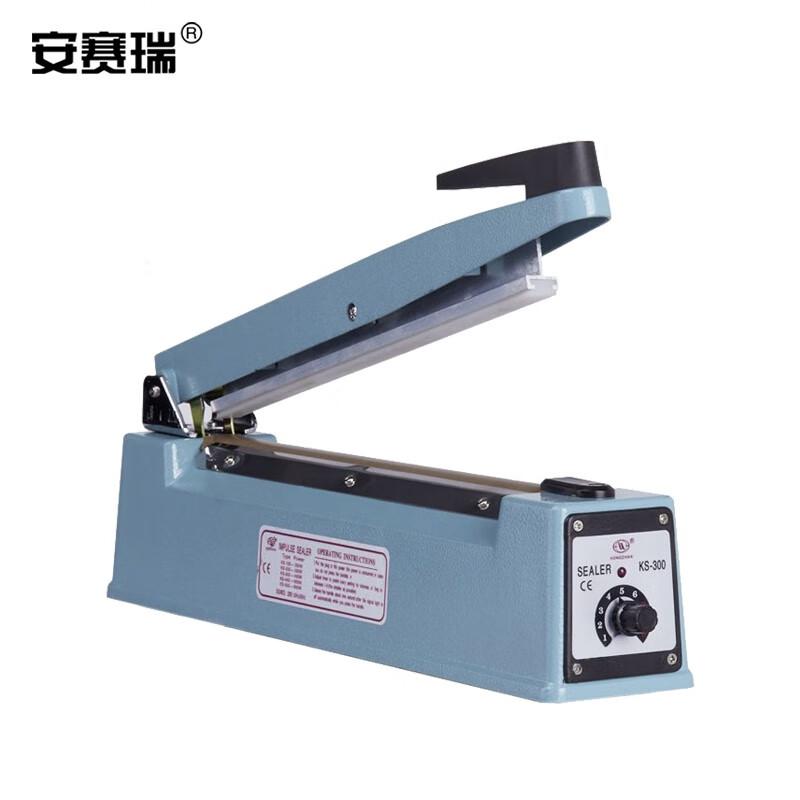安赛瑞 240160 手压式封口机 便携式塑料薄膜塑封机 封口长度30cm 蓝色按（个）销售