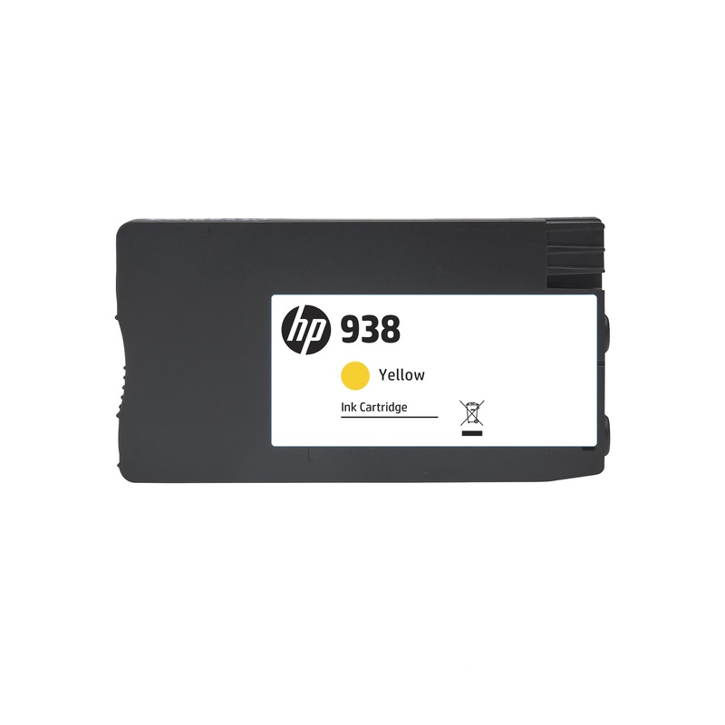 惠普 4S6X7PA 墨盒 938号 黄色 约800页 适用惠普OJ9110b 9120 9130 9720 9730打印机按盒销售