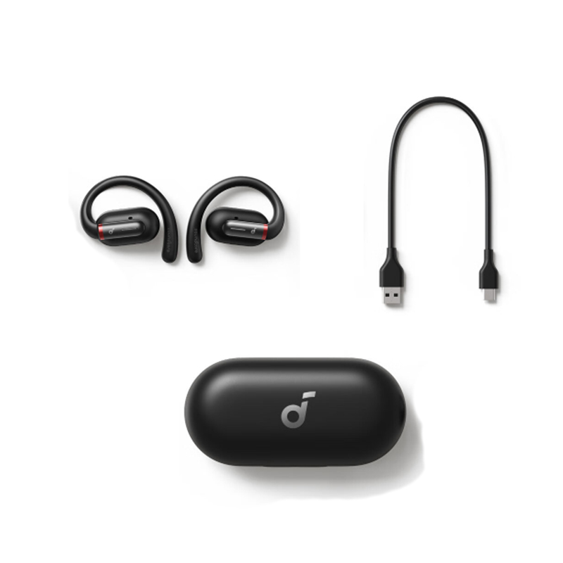 声阔 A3947 soundcore V30i声阔不入耳蓝牙耳机 黑色 挂耳式/降噪按个销售