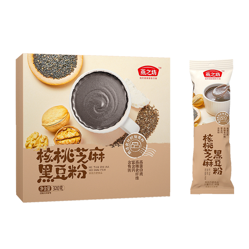 燕之坊 核桃芝麻 黑豆粉 320g按（盒）销售