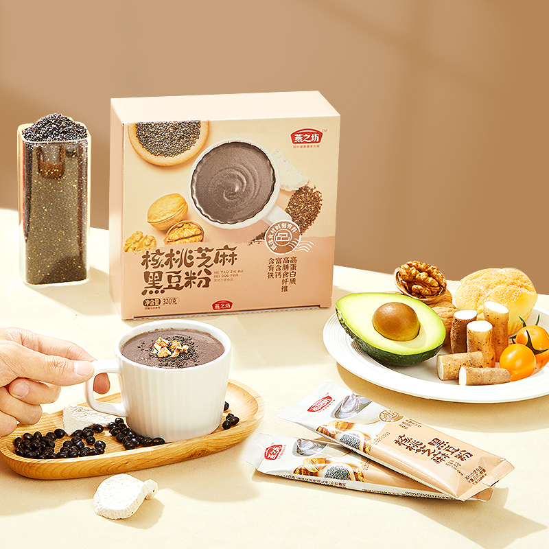 燕之坊 核桃芝麻 黑豆粉 320g按（盒）销售