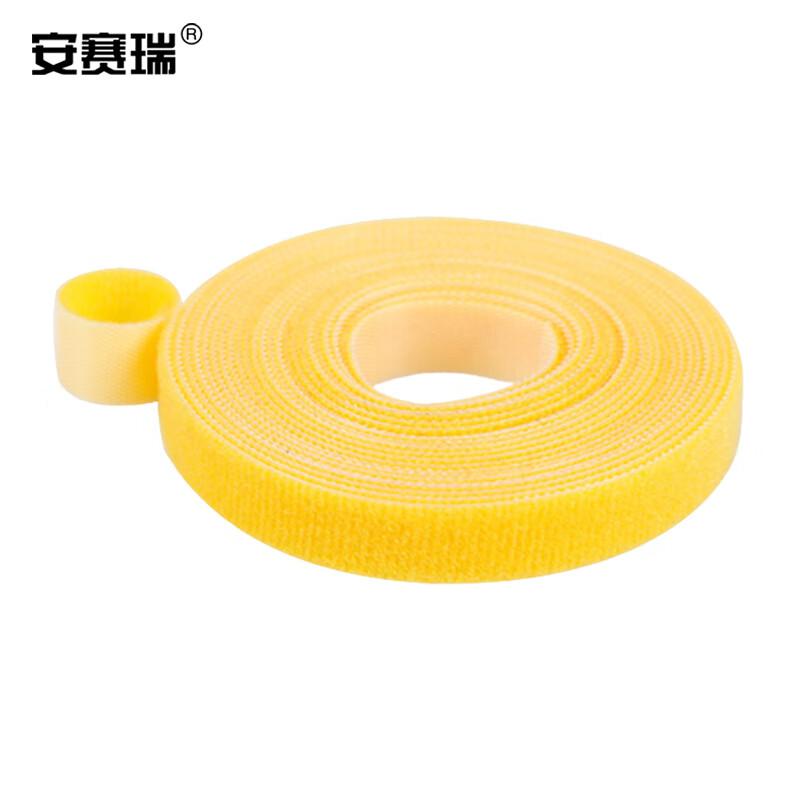 安赛瑞 10009 背靠背魔术 绑束线带绳 20mm*91m 黄色按（卷）销售