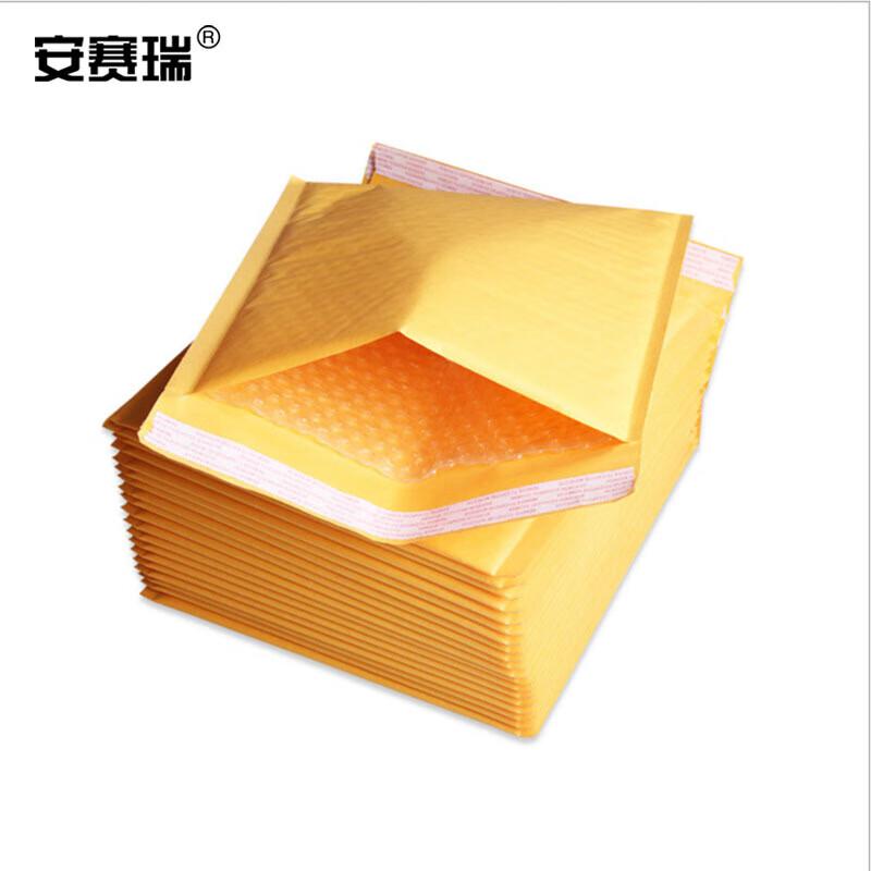 安赛瑞 10108 牛皮纸气泡袋 防潮气泡信封袋 15*20cm+4cm（500个装）按（包）销售