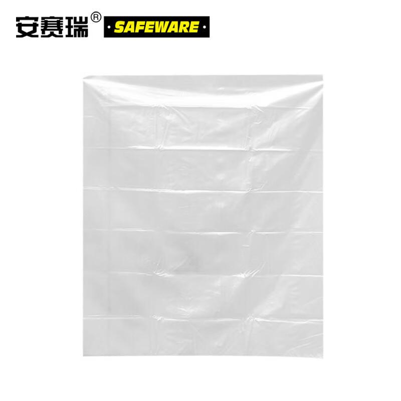 安赛瑞 10582 透明平口塑料袋 薄膜包装袋（10个装） 130*160cm 双面12丝按（包）销售