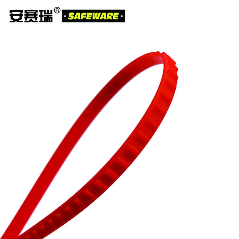 安赛瑞 23479 塑料卡扣封条 塑料铅封 全长40cm（100根装） 红色按（包）销售