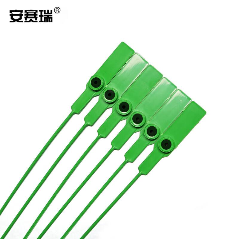 安赛瑞 23487 塑料封条 一次性塑料铅封 全长28cm(100根装) 绿色按(包)销售 安赛瑞 23487 塑料封条 一次性塑料铅封 全长28cm(100根装) 绿色按(包)销售