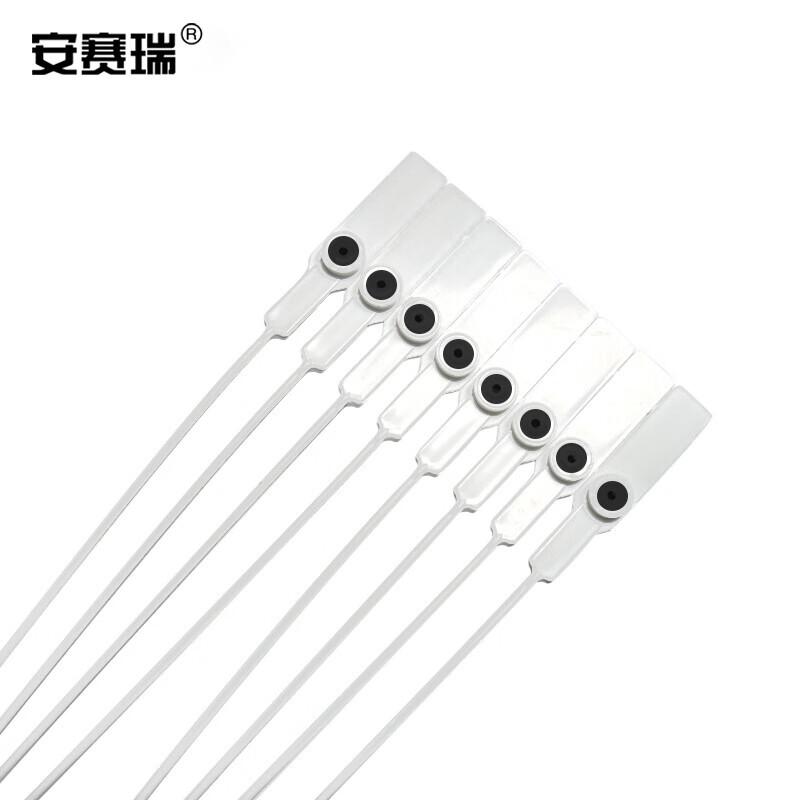 安赛瑞 23488 塑料封条 一次性塑料铅封 全长28cm（100根装） 白色按（包）销售