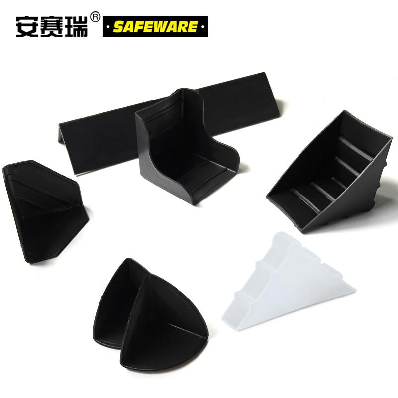 安赛瑞 23562 包装箱三面塑料护角包角 快递物流纸箱包角 55*55*55mm（200个装） 黑色按（包）销售