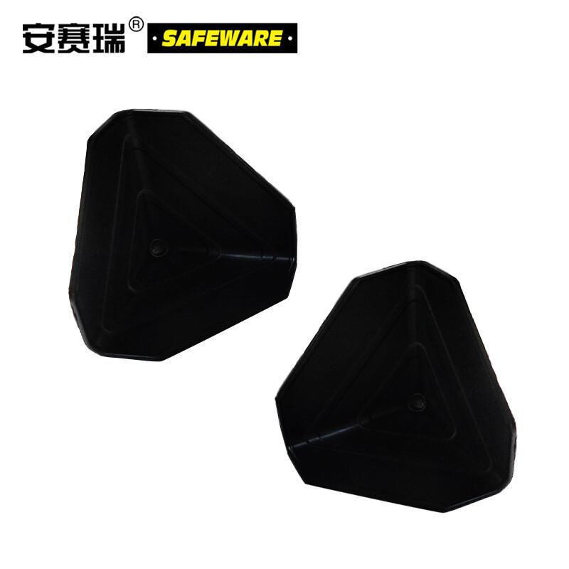 安赛瑞 23564 包装箱三面塑料护角包角 快递物流纸箱包角 75*75*75mm（200个装） 黑色按（包）销售