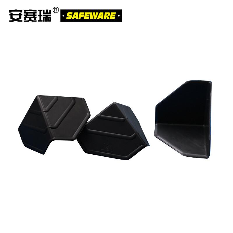 安赛瑞 23565 包装箱三面塑料护角包角 快递物流纸箱包角 75*75*75mm（200个装） 黑色按（包）销售