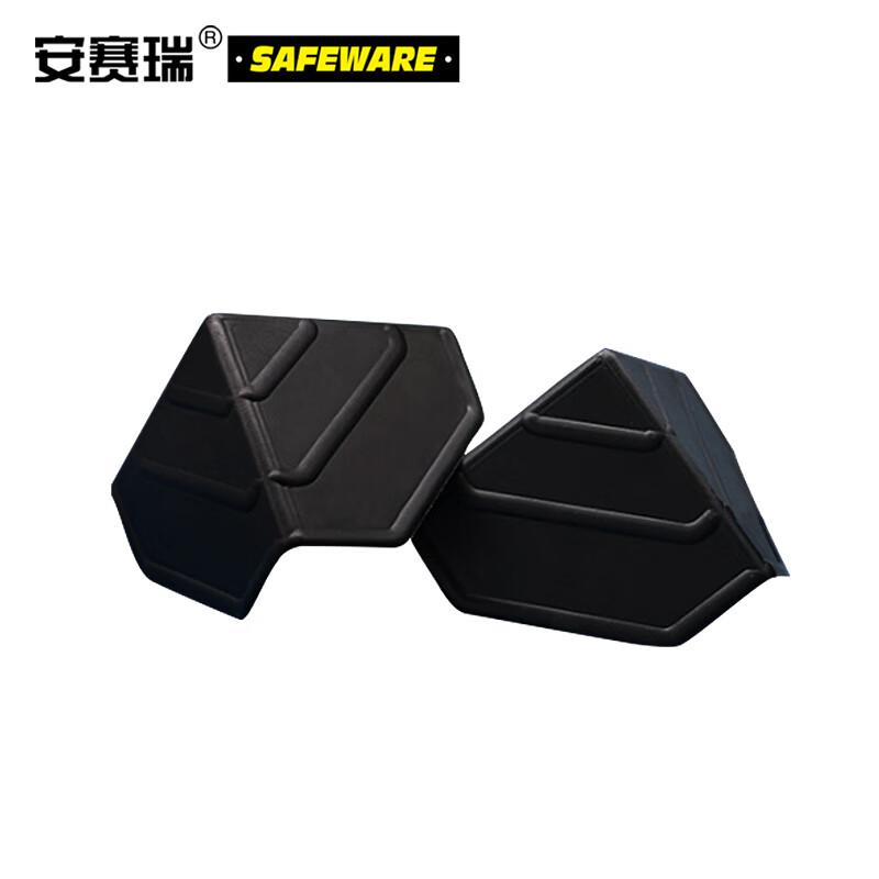 安赛瑞 23565 包装箱三面塑料护角包角 快递物流纸箱包角 75*75*75mm（200个装） 黑色按（包）销售