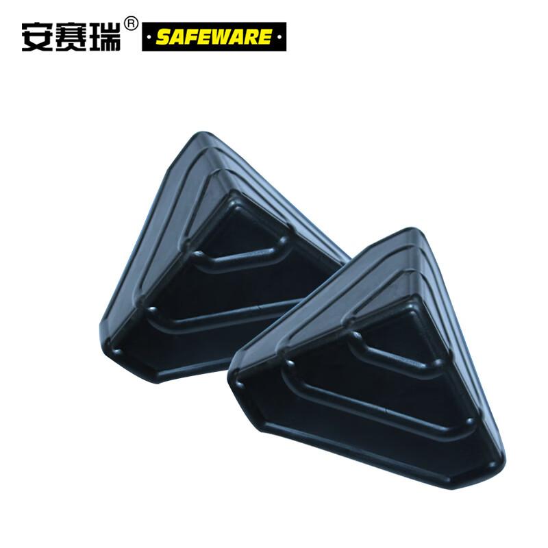 安赛瑞 23566 包装箱三面塑料护角包角 快递物流纸箱包角 90*90*90mm（200个装） 黑色按（包）销售